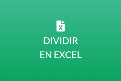 Como dividir en Excel